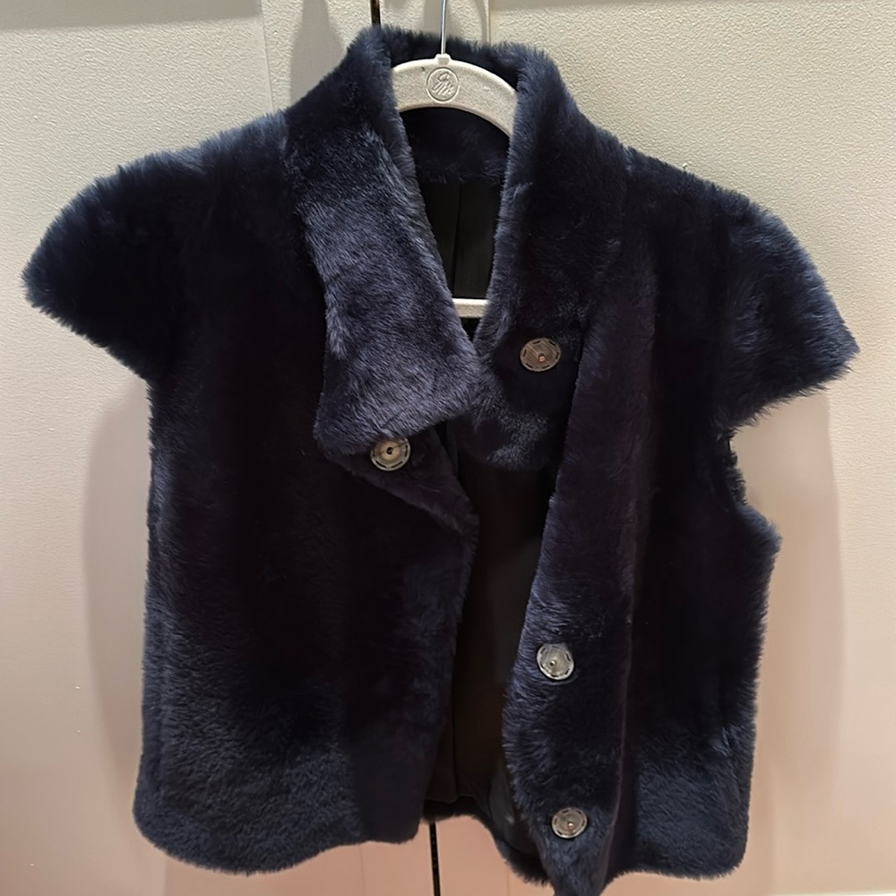 Shearling vest.